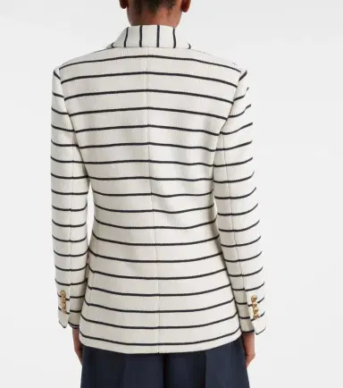 Brunello Cucinelli Knitted striped cotton blazer | Thumbnail 5 Brunello Cucinelli Knitted striped cotton blazer | Thumbnail 5