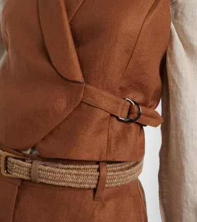 Brunello Cucinelli Monili linen vest | Thumbnail 4 Brunello Cucinelli Monili linen vest | Thumbnail 4