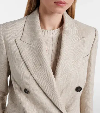 Brunello Cucinelli Linen and cotton blazer | Thumbnail 7 Brunello Cucinelli Linen and cotton blazer | Thumbnail 7