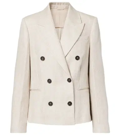 Brunello Cucinelli Linen and cotton blazer | Thumbnail 1 Brunello Cucinelli Linen and cotton blazer | Thumbnail 1