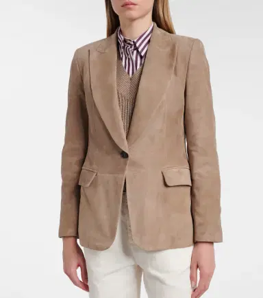 Brunello Cucinelli Suede blazer | Thumbnail 2 Brunello Cucinelli Suede blazer | Thumbnail 2