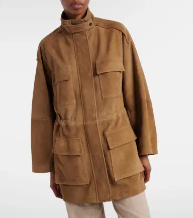 Brunello Cucinelli Suede field jacket | Thumbnail 3 Brunello Cucinelli Suede field jacket | Thumbnail 3