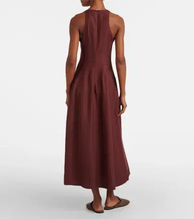 Brunello Cucinelli Striped midi dress | Thumbnail 5 Brunello Cucinelli Striped midi dress | Thumbnail 5