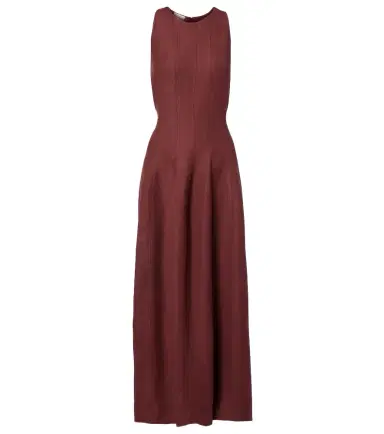 Brunello Cucinelli Striped midi dress | Thumbnail 1 Brunello Cucinelli Striped midi dress | Thumbnail 1