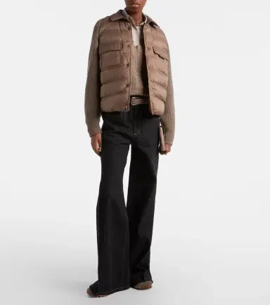Brunello Cucinelli Wool, cashmere, and silk down jacket | Thumbnail 2 Brunello Cucinelli Wool, cashmere, and silk down jacket | Thumbnail 2