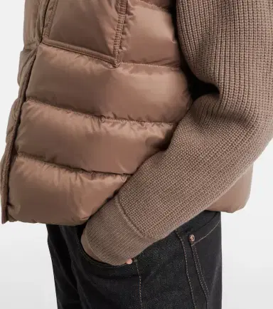 Brunello Cucinelli Wool, cashmere, and silk down jacket | Thumbnail 5 Brunello Cucinelli Wool, cashmere, and silk down jacket | Thumbnail 5