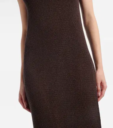 Brunello Cucinelli Open-knit cotton-blend maxi dress | Thumbnail 3 Brunello Cucinelli Open-knit cotton-blend maxi dress | Thumbnail 3