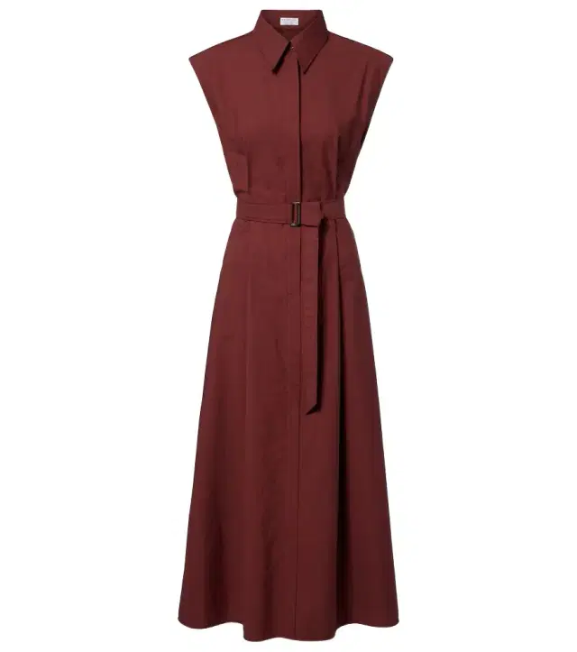 Monili cotton-blend midi dress