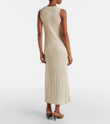 Brunello Cucinelli Ribbed-knit midi dress | Thumbnail 2