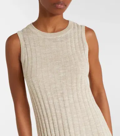 Brunello Cucinelli Ribbed-knit midi dress | Thumbnail 3
