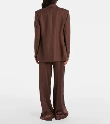Brunello Cucinelli Silk-blend satin wide-leg pants | Thumbnail 5
