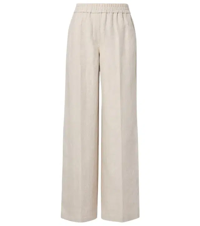 Brunello Cucinelli Linen and cotton wide-leg pants