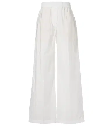 Brunello Cucinelli Cotton-blend wide-leg pants | Thumbnail 1