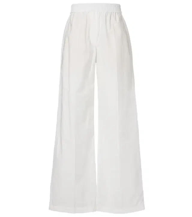 Brunello Cucinelli Cotton-blend wide-leg pants