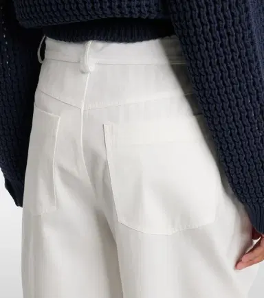 Brunello Cucinelli Cotton wide-leg pants | Thumbnail 4