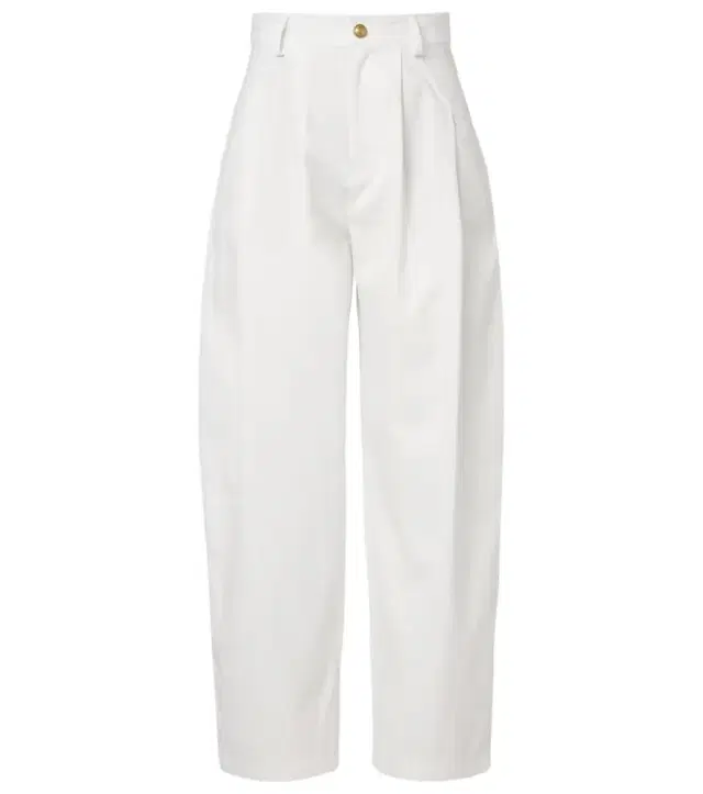 Cotton wide-leg pants