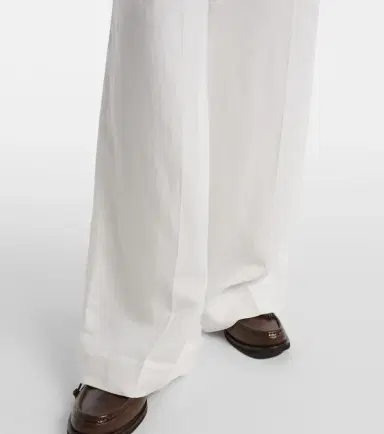 Brunello Cucinelli High-rise wide-leg pants | Thumbnail 3 Brunello Cucinelli High-rise wide-leg pants | Thumbnail 3