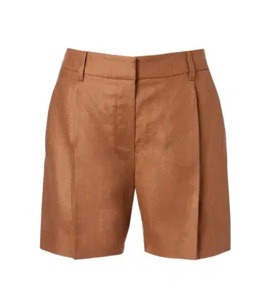 Brunello Cucinelli Mid-rise linen Bermuda shorts | Thumbnail 1 Brunello Cucinelli Mid-rise linen Bermuda shorts | Thumbnail 1