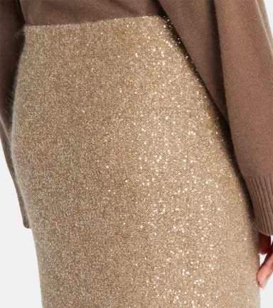 Brunello Cucinelli Lamé pencil skirt | Thumbnail 2 Brunello Cucinelli Lamé pencil skirt | Thumbnail 2