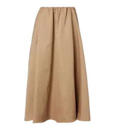 Brunello Cucinelli Cotton-blend midi skirt | Thumbnail 1