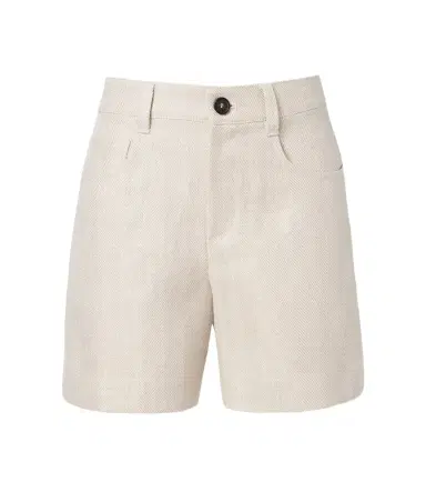 Brunello Cucinelli High-rise linen and cotton Bermuda shorts | Thumbnail 1