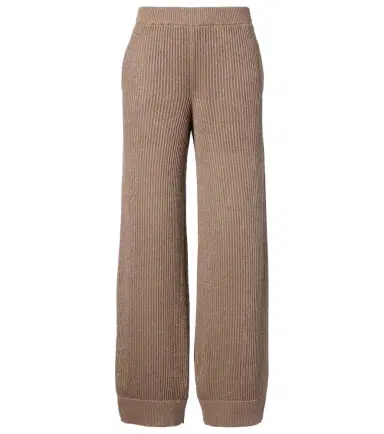 Brunello Cucinelli Ribbed-knit cotton-blend wide-leg pants | Thumbnail 1