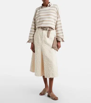 Brunello Cucinelli Denim midi skirt | Thumbnail 3 Brunello Cucinelli Denim midi skirt | Thumbnail 3