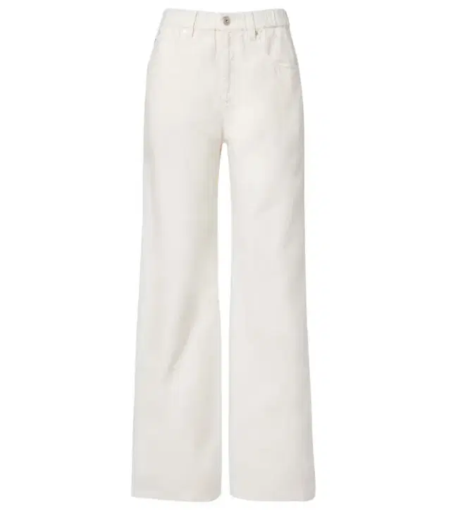 Brunello Cucinelli Cotton and linen wide-leg pants