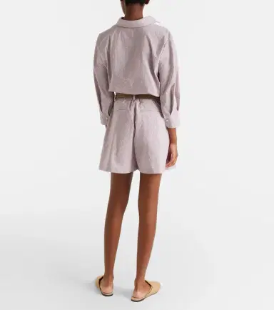 Brunello Cucinelli Striped cotton-blend Bermuda shorts | Thumbnail 5 Brunello Cucinelli Striped cotton-blend Bermuda shorts | Thumbnail 5