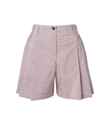 Brunello Cucinelli Striped cotton-blend Bermuda shorts | Thumbnail 1 Brunello Cucinelli Striped cotton-blend Bermuda shorts | Thumbnail 1