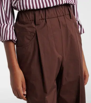 Brunello Cucinelli Monili cotton straight pants | Thumbnail 4