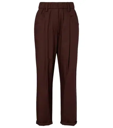 Brunello Cucinelli Monili cotton straight pants | Thumbnail 1