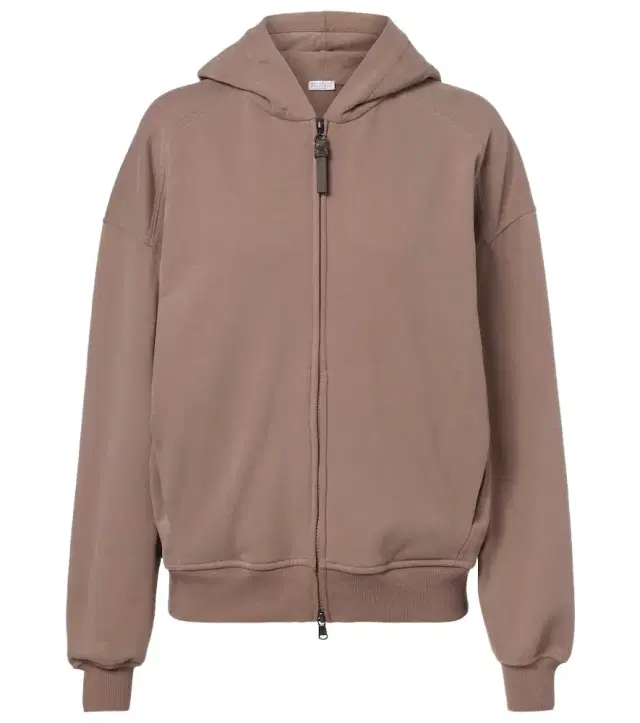 Brunello Cucinelli Cotton jersey zip-up hoodie