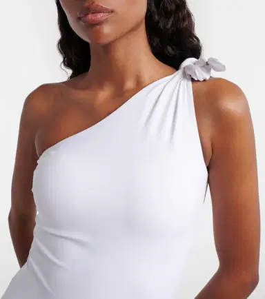 Brunello Cucinelli Monili one-shoulder swimsuit | Thumbnail 4 Brunello Cucinelli Monili one-shoulder swimsuit | Thumbnail 4