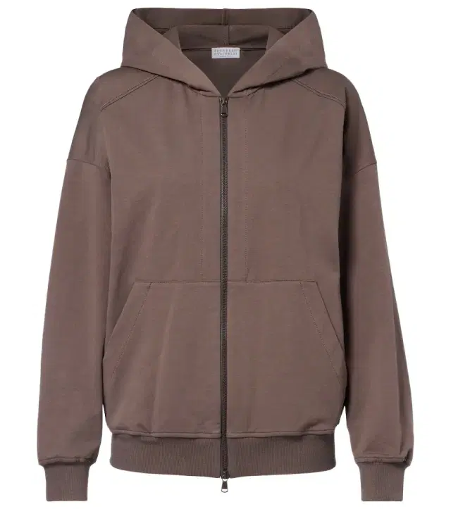 Brunello Cucinelli Monili cotton zip-up hoodie