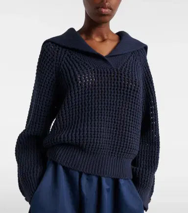 Brunello Cucinelli Cotton-blend polo sweater | Thumbnail 3