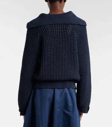 Brunello Cucinelli Cotton-blend polo sweater | Thumbnail 4