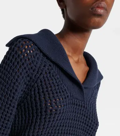 Brunello Cucinelli Cotton-blend polo sweater | Thumbnail 6