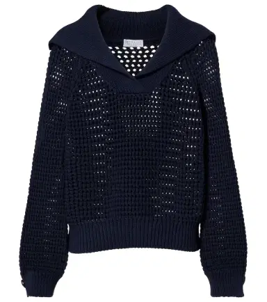 Brunello Cucinelli Cotton-blend polo sweater | Thumbnail 1