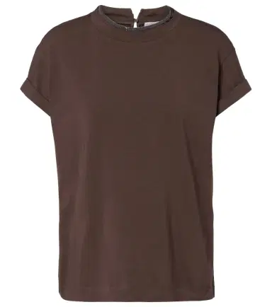 Brunello Cucinelli Monili cotton-blend T-shirt | Thumbnail 1