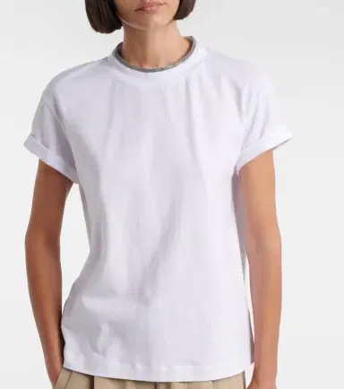 Brunello Cucinelli Cotton-blend T-shirt | Thumbnail 4