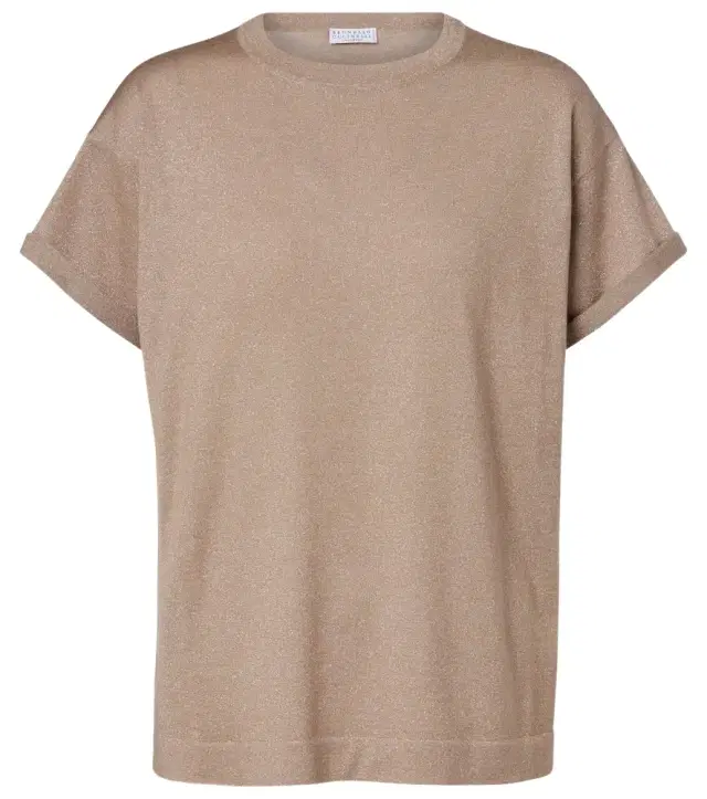 Brunello Cucinelli Cashmere and silk-blend T-shirt