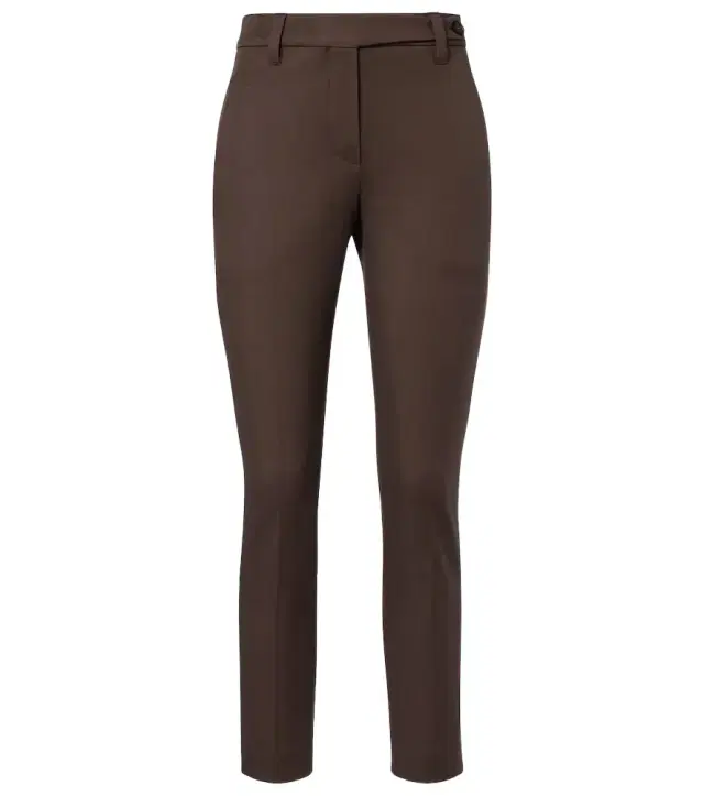 Brunello Cucinelli Monili cotton-blend slim pants
