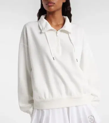 Brunello Cucinelli Cotton-blend zip-up sweatshirt | Thumbnail 2