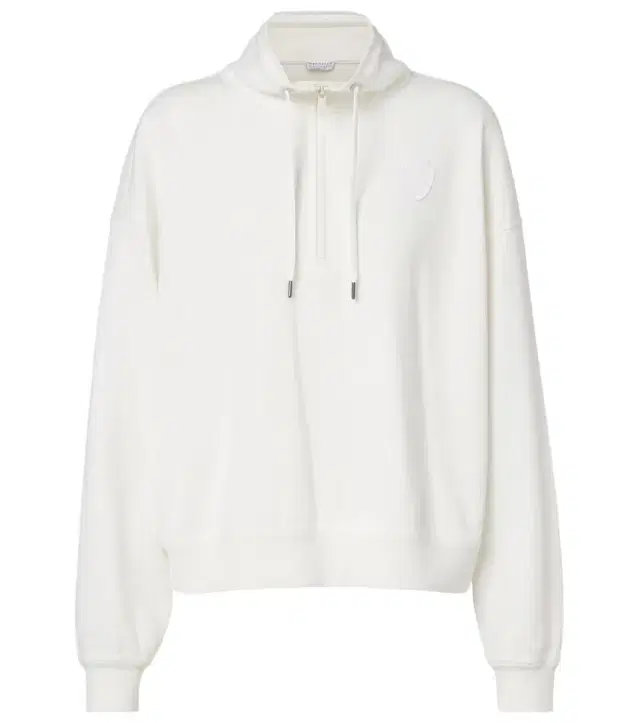 Brunello Cucinelli Cotton-blend zip-up sweatshirt