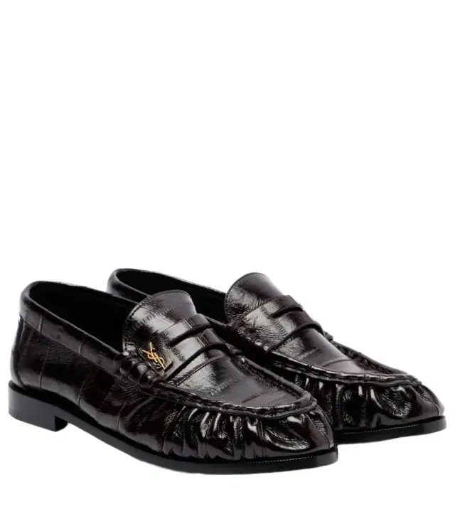 Saint Laurent Eel leather penny loafers