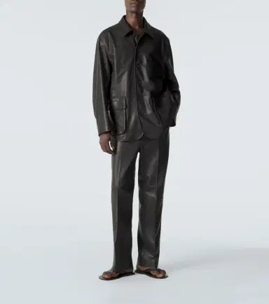 Auralee Leather straight pants | Thumbnail 4 Auralee Leather straight pants | Thumbnail 4