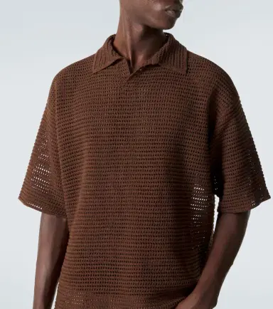 Auralee Cotton and silk polo shirt | Thumbnail 5 Auralee Cotton and silk polo shirt | Thumbnail 5