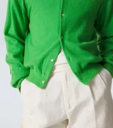 Auralee Cashmere and cotton cardigan | Thumbnail 5