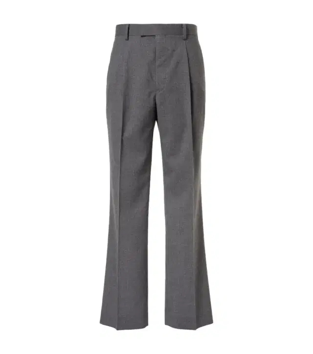 Cashmere poplin wide-leg pants